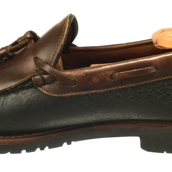 Allen Edmonds Nashua Men Black Brown Loafer Sz 9.5 main image 4